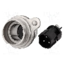 Conector circular, tata, 3 pini, BULGIN - PXM7012/03P/ST