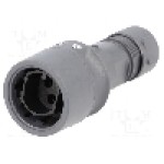 Conector circular, tata, 3 pini, BULGIN - PXP6010/03P/CR/0507