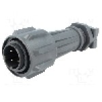 Conector circular, tata, 4 pini, BULGIN - EXP-A911/04/P Conector circular, tata, 4 pini, BULGIN - EXP-A911/04/P