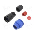 Conector circular, tata, 4 pini, BULGIN - PX0411/04P/4550