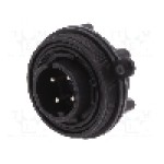 Conector circular, tata, 4 pini, BULGIN - PX0747/P