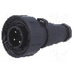 Conector circular, tata, 4 pini, BULGIN - PX0748/P