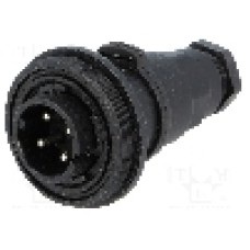 Conector circular, tata, 4 pini, BULGIN - PX0749/P