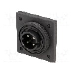 Conector circular, tata, 4 pini, BULGIN - PX0766/P