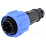 Conector circular, tata, 4 pini, BULGIN - PX0911/04/P