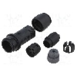 Conector circular, tata, 4 pini, BULGIN - PXP4011/04P/3540