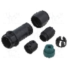 Conector circular, tata, 4 pini, BULGIN - PXP4011/04P/4045