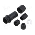 Conector circular, tata, 4 pini, BULGIN - PXP4011/04P/6570