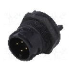 Conector circular, tata, 4 pini, BULGIN - PXP4013/04P/PC