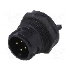 Conector circular, tata, 4 pini, BULGIN - PXP4013/04P/PC
