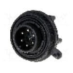 Conector circular, tata, 6 pini, BULGIN - PX0738/P