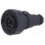Conector circular, tata, 6 pini, BULGIN - PX0739/P