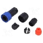 Conector circular, tata, 6 pini, BULGIN - PXP4010/06P/4550