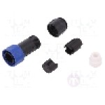 Conector circular, tata, 6 pini, BULGIN - PXP4010/06P/6065