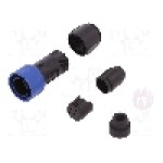 Conector circular, tata, 6 pini, BULGIN - PXP4010/06P/6570