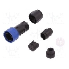 Conector circular, tata, 6 pini, BULGIN - PXP4010/06P/6570