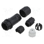 Conector circular, tata, 6 pini, BULGIN - PXP4011/06P/3035