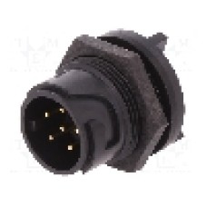 Conector circular, tata, 6 pini, BULGIN - PXP4013/06P/PC