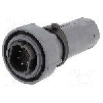 Conector circular, tata, 6 pini, BULGIN - PXP7010/06P/ST/0709