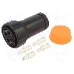 Conector circular, tata, 6 pini, BULGIN - PXP9050/06/P/1