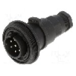 Conector circular, tata, 7 pini, BULGIN - PX0746/P