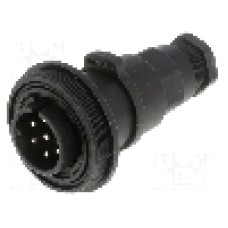 Conector circular, tata, 7 pini, BULGIN - PX0746/P