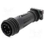 Conector circular, tata, 7 pini, BULGIN - PXA921/07/P Conector circular, tata, 7 pini, BULGIN - PXA921/07/P