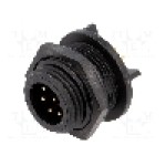 Conector circular, tata, 8 pini, BULGIN - PX0413/08P/PC