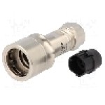 Conector circular, tata, 8 pini, BULGIN - PXM6010/08P/CR/0507