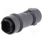 Conector circular, tata, 8 pini, BULGIN - PXP6011/08P/CR/0709