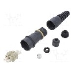 Conector fibra optica, {{Subtip conector}}, 2 pini, BULGIN - PXF6051B