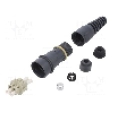 Conector fibra optica, {{Subtip conector}}, 2 pini, BULGIN - PXF6051B