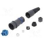 Conector fibra optica, {{Subtip conector}}, 2 pini, BULGIN - PXF6051C