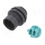 Conector fibra optica, {{Subtip conector}}, 2 pini, BULGIN - PXF6052A