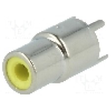 Conector RCA, mama, LUMBERG - BTOR 1 GELB