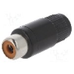 Conector RCA, mama, LUMBERG - KTO 1 SCHWARZ