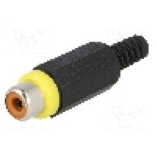 Conector RCA, mama, LUMBERG - XKTO 1 GELB