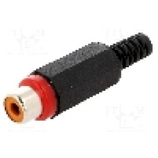 Conector RCA, mama, LUMBERG - XKTO 1 ROT