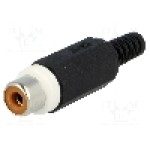 Conector RCA, mama, LUMBERG - XKTO 1 WEISS