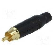 Conector RCA, tata, AMPHENOL - ACPR-BLK
