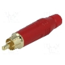 Conector RCA, tata, AMPHENOL - ACPR-RED