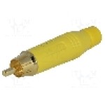 Conector RCA, tata, AMPHENOL - ACPR-YEL