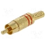 Conector RCA, tata, LUMBERG - 1573 01 V ROT