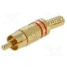 Conector RCA, tata, LUMBERG - 1573 01 V ROT