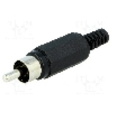 Conector RCA, tata, LUMBERG - XSTO 1 SCHWARZ