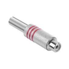 Mufa RCA mama, metalic, nichelat, L103783