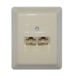 PRIZA 8P4C DUBLA - 01-7100