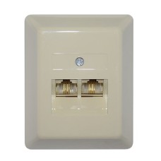 PRIZA 8P4C DUBLA - 01-7100