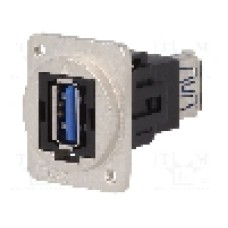 Conector {{Tip conector}}, colier (2 orificii), orificiu pentru şurub cap plat, pt. montare pe panou, CLIFF - CP30205NM3