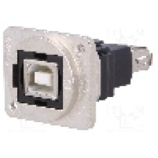 Conector {{Tip conector}}, colier (2 orificii), orificiu pentru şurub cap plat, pt. montare pe panou, CLIFF - CP30207NM3